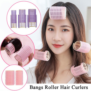 Bangs Curler Lazy Αυτοκόλλητο Bangs Roller Heatless Curling Rod Hair Fluffy Curling Clips Εργαλεία styling μαλλιών για γυναίκες
