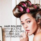 6kom/lot Više veličina Frizerstvo Kućna upotreba DIY Magic Veliki samoljepljivi valjci za kosu Valjak za oblikovanje Uvijač za uljepšavanje