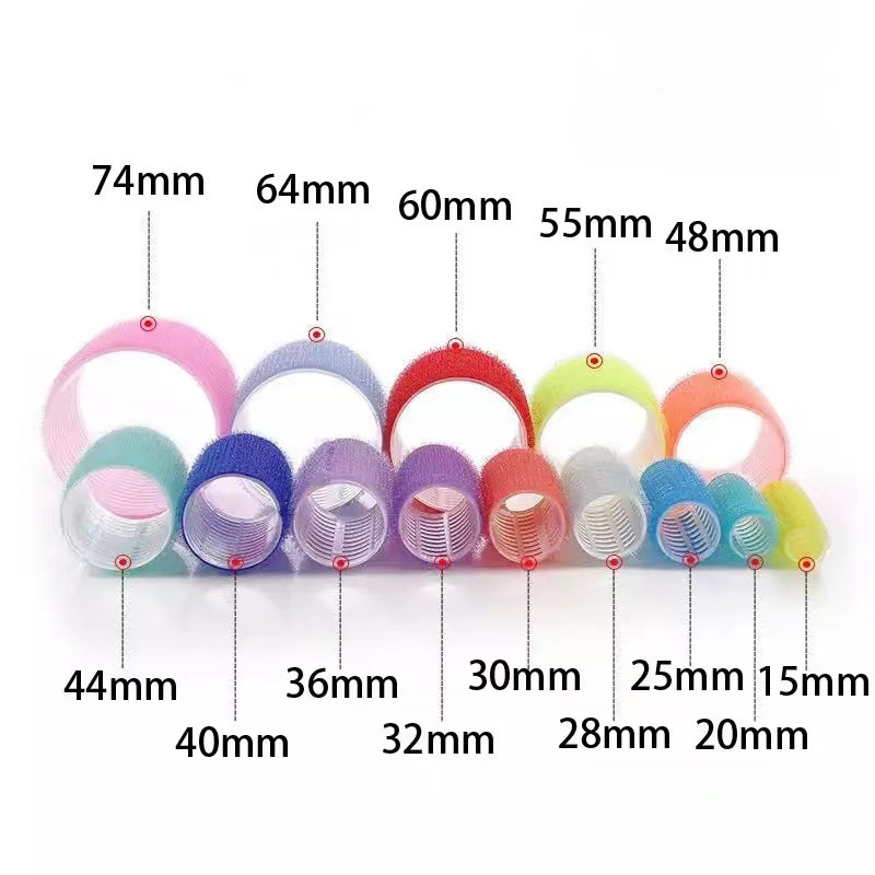 6kom/lot Više veličina Frizerstvo Kućna upotreba DIY Magic Veliki samoljepljivi valjci za kosu Valjak za oblikovanje Uvijač za uljepšavanje