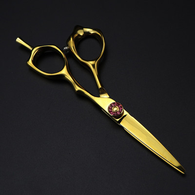 Foarfece de lux profesionale Japonia 440c 5 inchi Foarfece de păr tăiat cu aur pentru tuns frizer foarfece de subțiere foarfece de coafură