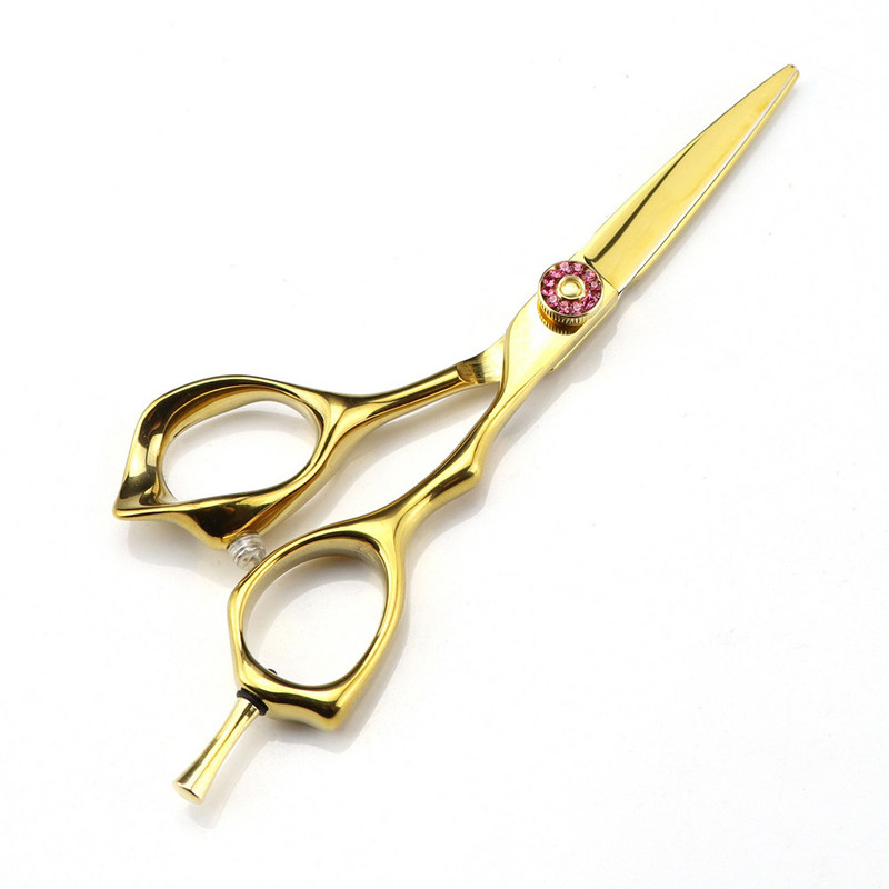 Foarfece de lux profesionale Japonia 440c 5 inchi Foarfece de păr tăiat cu aur pentru tuns frizer foarfece de subțiere foarfece de coafură