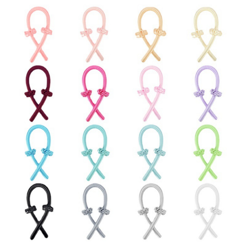 Nešildomas garbanojimo strypo galvos apdangalas be šilumos šilko garbanų juostelių plaukų voleliai miegantis minkštas galvos apdangalas Lazy Hair suktukai plaukų formavimo įrankiai