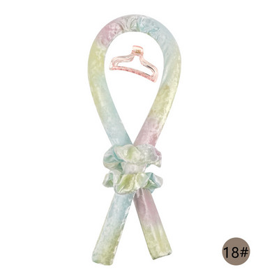 Nekarsējama kērlinga stieņa galvas saite Lazy Curler Zīda kērlinga lente Zīda kērlinga lente Karstuma matu kērlinga lente Padara matus cirtainus