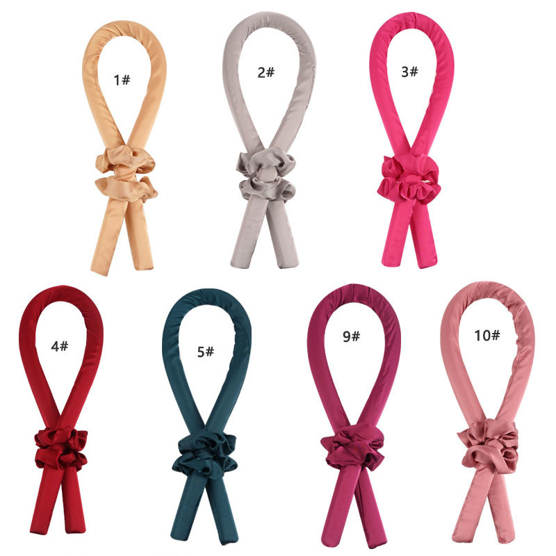 Nekarsējama kērlinga stieņa galvas saite Lazy Curler Zīda kērlinga lente Zīda kērlinga lente Karstuma matu kērlinga lente Padara matus cirtainus