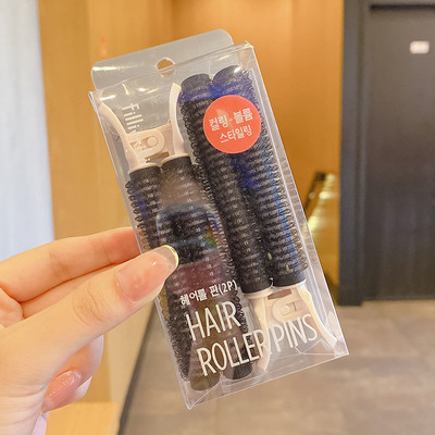 Set de 2 bucăți agrafă de păr pufoasă și naturală, fără căldură, curling din plastic, breton fix, instrument de coafare cu val, accesorii de modă pentru păr