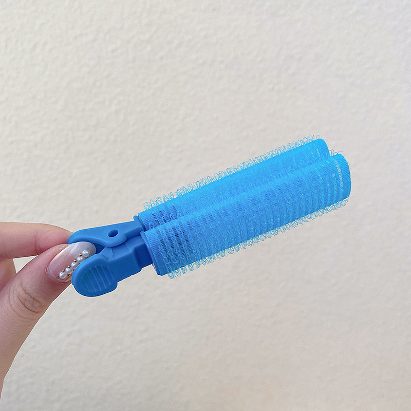 Set de 2 bucăți agrafă de păr pufoasă și naturală, fără căldură, curling din plastic, breton fix, instrument de coafare cu val, accesorii de modă pentru păr