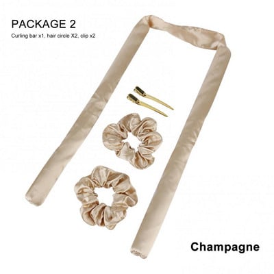 Nekarsējama kērlinga stieņa galvas saite Lazy lokotāju komplekts Padariet matus mīkstus, spīdīgus, bez karstuma spirālveida bumbieru ziedu lokšķēres modelēšanas piederumi