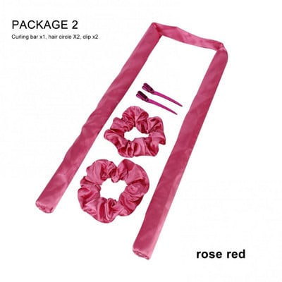 Nekarsējama kērlinga stieņa galvas saite Lazy lokotāju komplekts Padariet matus mīkstus, spīdīgus, bez karstuma spirālveida bumbieru ziedu lokšķēres modelēšanas piederumi