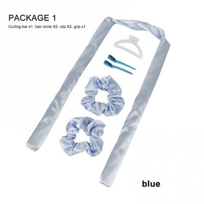 Nekarsējama kērlinga stieņa galvas saite Lazy lokotāju komplekts Padariet matus mīkstus, spīdīgus, bez karstuma spirālveida bumbieru ziedu lokšķēres modelēšanas piederumi