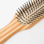 Bamboo Mini Paddle Detangling Fa hajkefe nylon tűkkel Forró szilikon hajkefe hajformázó