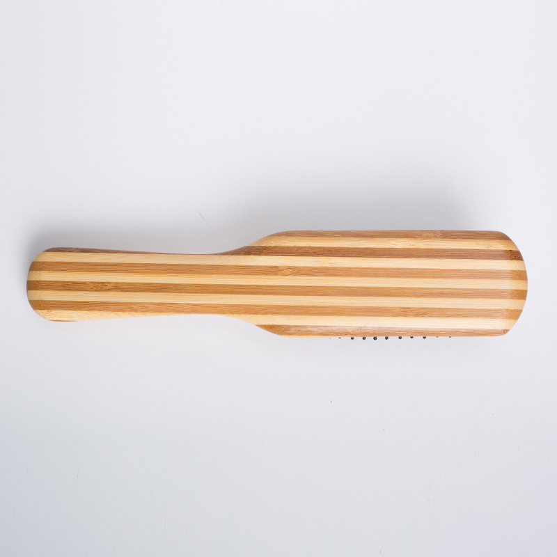 Bamboo Mini Paddle Detangling Fa hajkefe nylon tűkkel Forró szilikon hajkefe hajformázó
