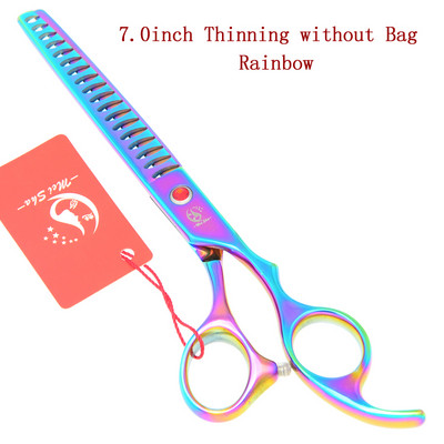 7,0 colio Meisha profesionalios naminių gyvūnėlių retinimo žirklės šunų kirpimo žirklės galvanizuotos žuvies kaulų žirklės naminių gyvūnėlių kirpimui Tesouras B0012A