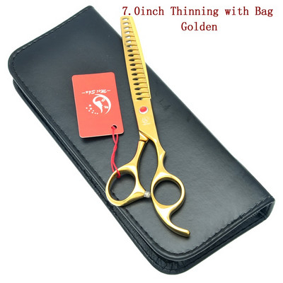 7,0 colio Meisha profesionalios naminių gyvūnėlių retinimo žirklės šunų kirpimo žirklės galvanizuotos žuvies kaulų žirklės naminių gyvūnėlių kirpimui Tesouras B0012A