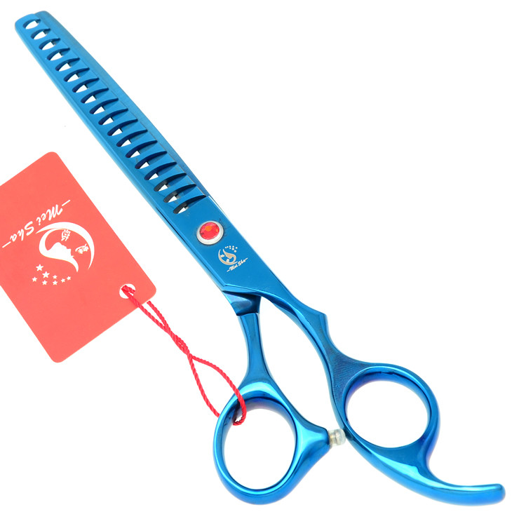 7,0 colio Meisha profesionalios naminių gyvūnėlių retinimo žirklės šunų kirpimo žirklės galvanizuotos žuvies kaulų žirklės naminių gyvūnėlių kirpimui Tesouras B0012A