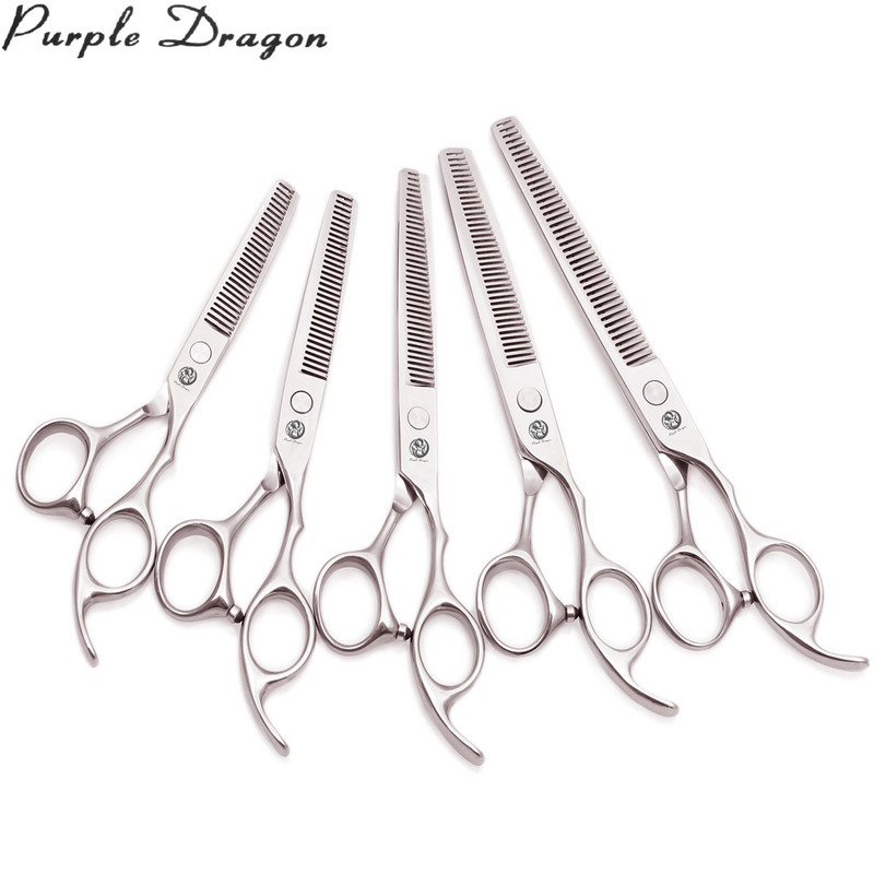 Škare za šišanje Profesionalne 5" 5.5" 6" 6.5" 7" 7.5" 8" Purple Dragon 1006 Škare za stanjivanje kose Frizerske škare