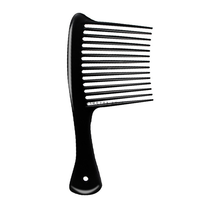 naujos 2023 m. juodos didelių plačių dantų šukos kabliuko rankenos išvalymas sumažina plaukų slinkimą, kirpyklų salonas, dažymas, formavimo šepetėlis, įrankiai