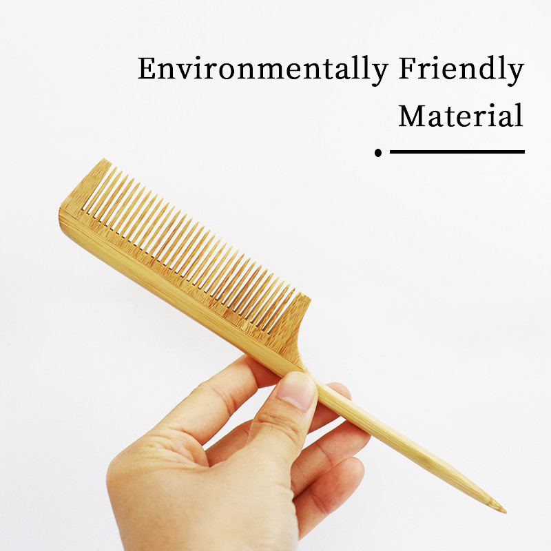 Individualus logotipas Nauja smailia žiurkės uodega Kirpykla Medinės šukos Plaukų priežiūra Sveikos šukos Tinka moterims