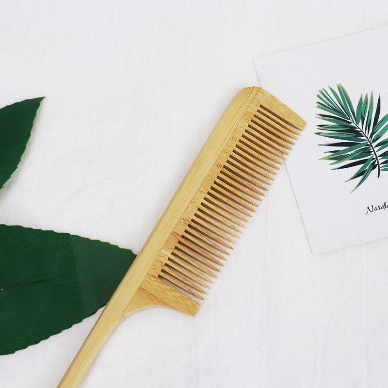 Individualus logotipas Nauja smailia žiurkės uodega Kirpykla Medinės šukos Plaukų priežiūra Sveikos šukos Tinka moterims