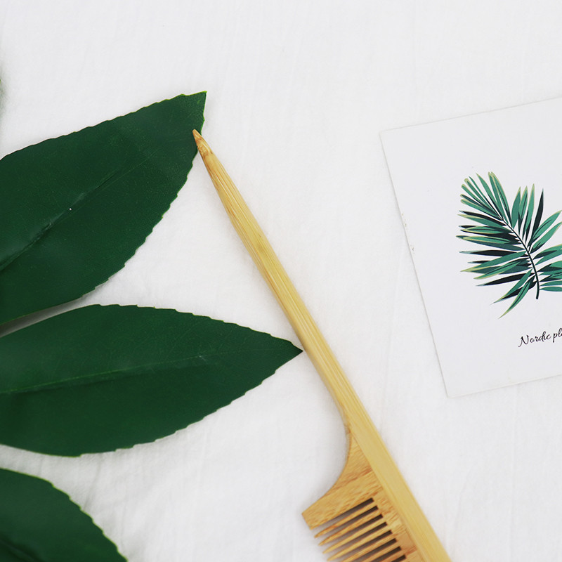 Individualus logotipas Nauja smailia žiurkės uodega Kirpykla Medinės šukos Plaukų priežiūra Sveikos šukos Tinka moterims