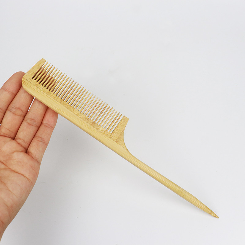 Individualus logotipas Nauja smailia žiurkės uodega Kirpykla Medinės šukos Plaukų priežiūra Sveikos šukos Tinka moterims