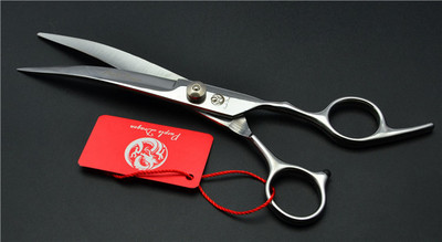 7 hüvelyk 19,5 cm 62HRC Professzionális Kutyák Macskák Háziállatok Hajollók Fodrász Olló Vágóolló Hajlított olló Z4001