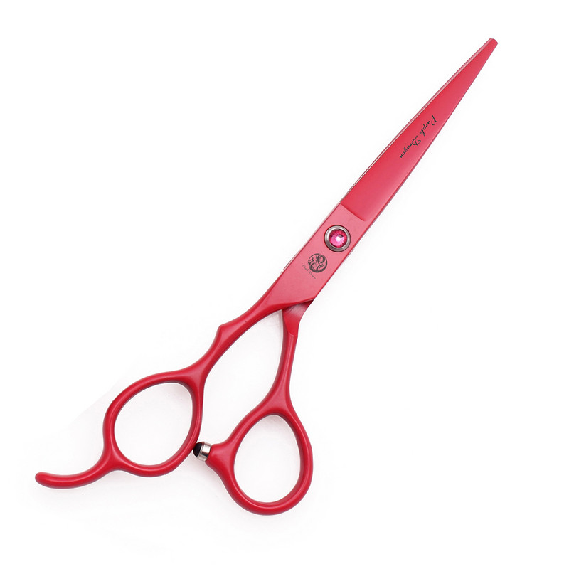 Bal kézi fodrász olló készlet 6,0" 17,5 cm Purple Dragon JP Steel 8001# Vékony olló Vágóolló Borbély Hajolló