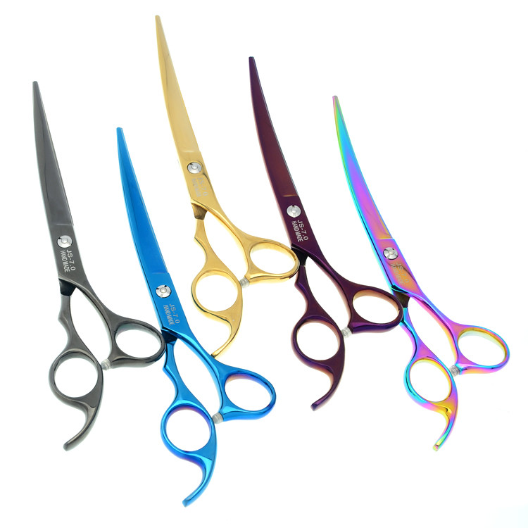 7.0" profesionalne škare za šišanje kućnih ljubimaca Škare za šišanje pasa sa zakrivljenom glavom Škare za kućne ljubimce Japan 440C Mašina za šišanje pasa B0026B