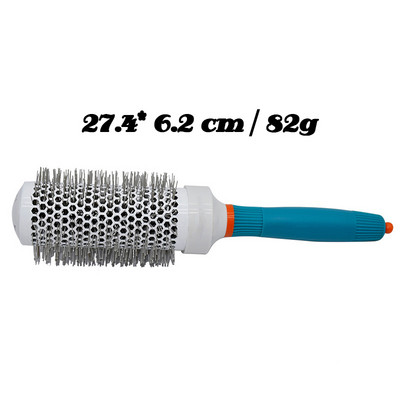 Frizerska četka za kosu Okrugla četka od aluminijske cijevi s najlonskim čekinjama Češalj za šišanje Četke za oblikovanje kose Alat za oblikovanje kose Salon Professional