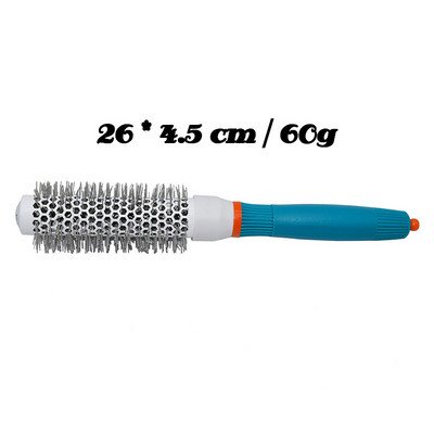 Frizerska četka za kosu Okrugla četka od aluminijske cijevi s najlonskim čekinjama Češalj za šišanje Četke za oblikovanje kose Alat za oblikovanje kose Salon Professional