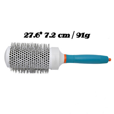 Frizerska četka za kosu Okrugla četka od aluminijske cijevi s najlonskim čekinjama Češalj za šišanje Četke za oblikovanje kose Alat za oblikovanje kose Salon Professional
