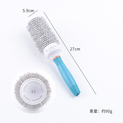 Βούρτσα μαλλιών 5 μεγεθών Nano Hairbrush Θερμική Κεραμική χτένα ιόντων Στρογγυλή βαρέλι Κομμωτήριο Κομμωτήριο Styling Drying Curling расческа
