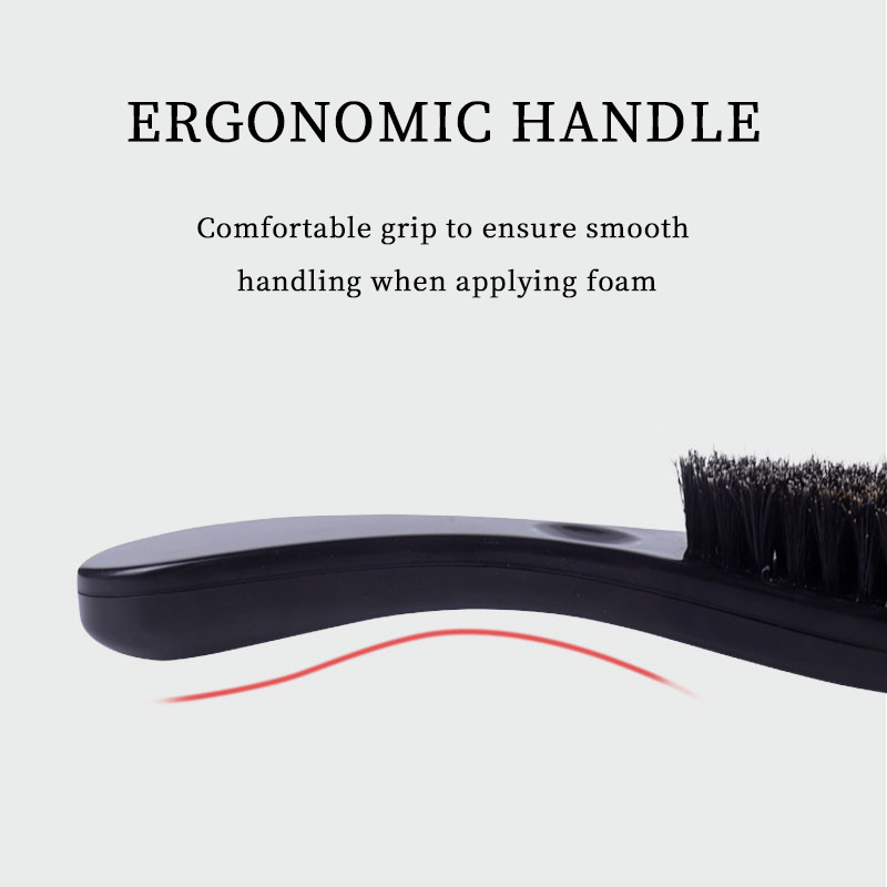 Vyriškas šerno šerių plaukų šepetys vidutinių šerių Afrikos 360 bangų plaukų šepetėlis ūsų šepetėlių priežiūra