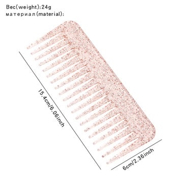 1 бр. 20 големи и големи розови пластмасови професионални фризьорски гребена за намаляване на косопада и инструменти за грижа за косата