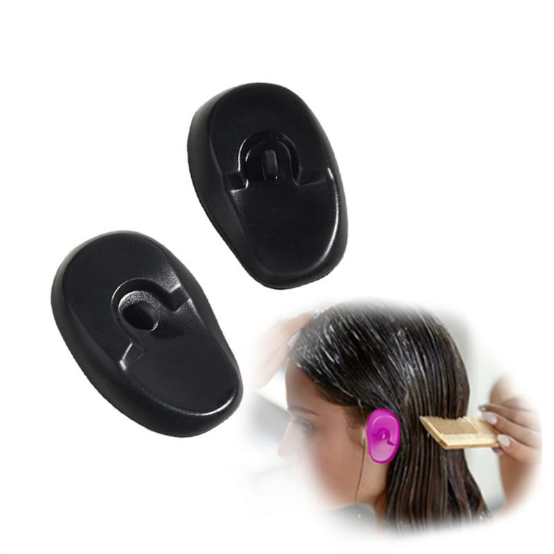 1pora daugkartinio naudojimo plaukų dažų ausinės ausų užvalkalai silikoninis skydas kirpėjas kirpykla dažymas ausinės gaubteliai salono stiliaus priedai