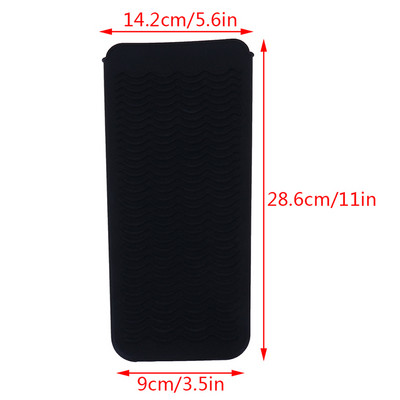 Силиконова топлоустойчива торбичка за пътна подложка за маша Преса за коса Многофункционална неплъзгаща се ютия Инструмент за оформяне на коса