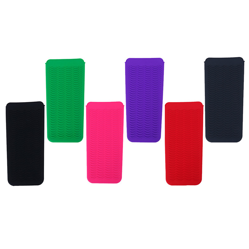 Силиконова топлоустойчива торбичка за пътна подложка за маша Преса за коса Многофункционална неплъзгаща се ютия Инструмент за оформяне на коса