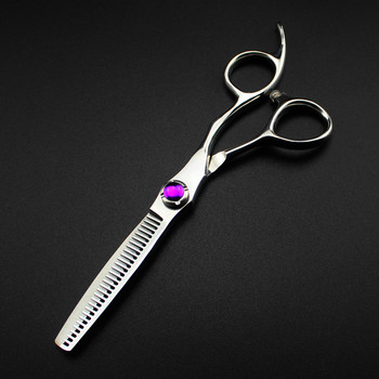 професионална японска стомана 440c 6\'\' лилав скъпоценен камък ножици за коса изтъняване фризьорски ножици за подстригване фризьорски ножици