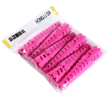 36 τμχ/σετ Ρολά μαλλιών 18-30 mm σε σχήμα κώνου με λάστιχα εξαιρετικά παχιές ράβδους για μπούκλες Cold Perm Flexi Rods Hair Waver No Heat 1705