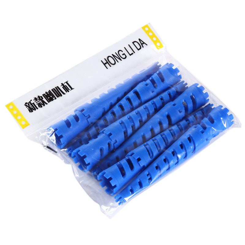 36 τμχ/σετ Ρολά μαλλιών 18-30 mm σε σχήμα κώνου με λάστιχα εξαιρετικά παχιές ράβδους για μπούκλες Cold Perm Flexi Rods Hair Waver No Heat 1705