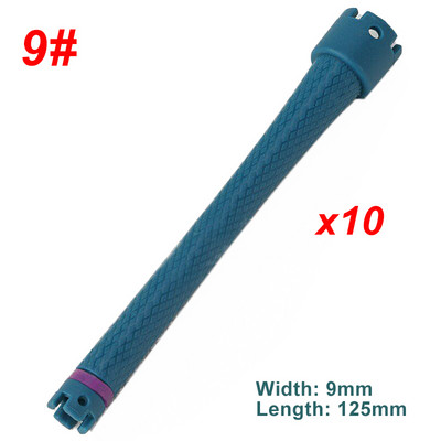 10 kom/set 24 V Extra dugi grijani uvijači za kosu 125 mm Digitalne vruće trajne šipke Electirc šipke Uvijači Wave Formers Brzo zagrijavanje 1596