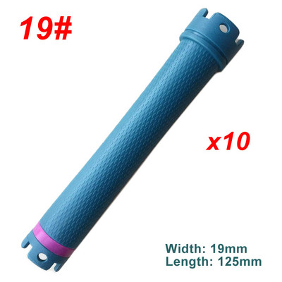 10 kom/set 24 V Extra dugi grijani uvijači za kosu 125 mm Digitalne vruće trajne šipke Electirc šipke Uvijači Wave Formers Brzo zagrijavanje 1596