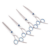 6-inčne plave japanske zakrivljene škare za šišanje od nehrđajućeg čelika za šišanje