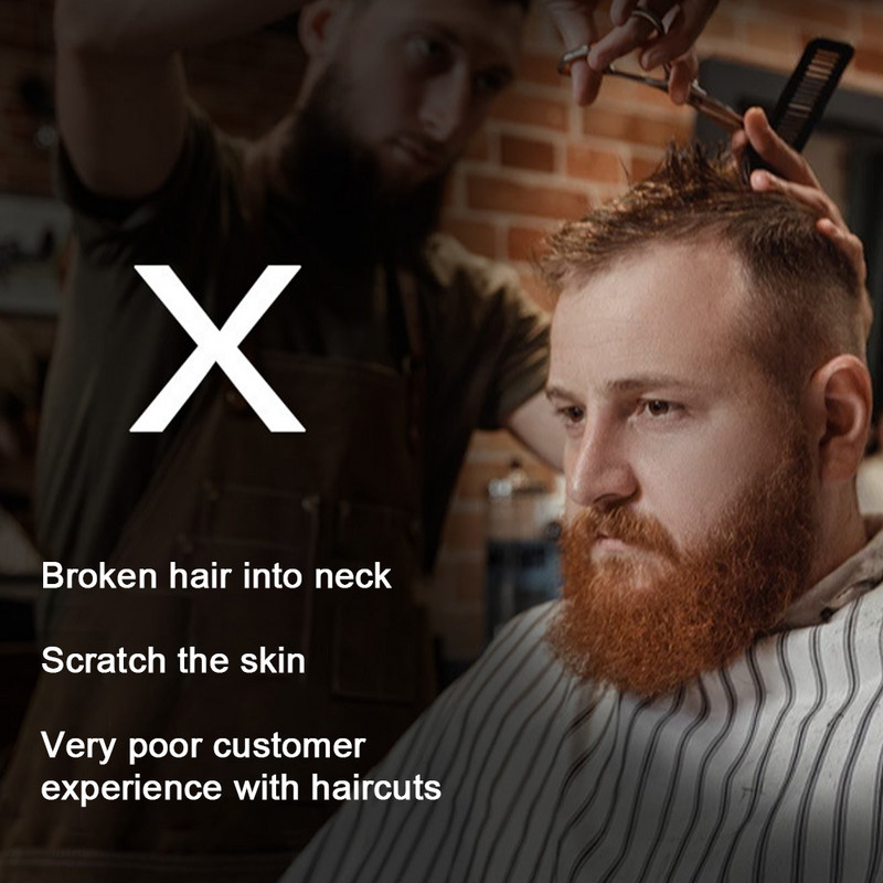 Frizer Brijač Farbanje Šal Jastučić za rame Kućni salon Stražar Ovratnik za šišanje Izdržljiva mekana silikonska vodootporna folija za vrat