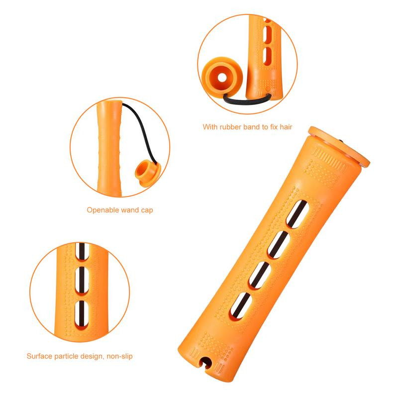 10/40 kom Šipke za trajnu kosu Zakrivljene šipke za trajnu gumicu Uvijači za kosu Valjak s poklopcem Uvijači za kosu Kovrčavi Twist DIY alat za oblikovanje kose