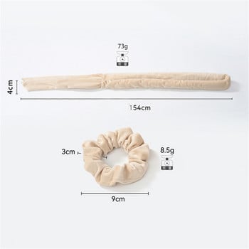 Горещи разпродажби без нагряване лента за къдрене лента за мързеливи къдрици комплект мека копринена лента лента за глава Wave Formers Маши за коса Направи си сам стайлинг на коса