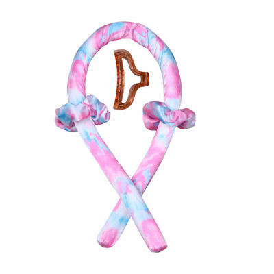 Καυτές εκπτώσεις Heatless Σετ μπουκλών για μπούκλες Lazy Σετ κεφαλής με μαλακή μεταξωτή κορδέλα Headband Wave Formers Hair curlers DIY Hair Styling Too