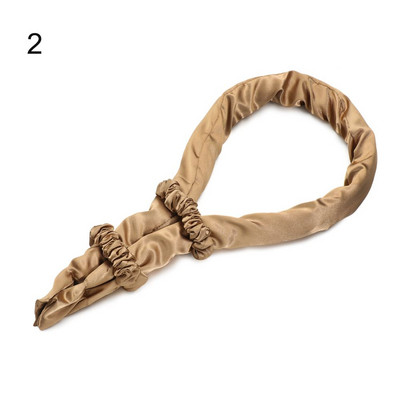 Καυτές εκπτώσεις Heatless Σετ μπουκλών για μπούκλες Lazy Σετ κεφαλής με μαλακή μεταξωτή κορδέλα Headband Wave Formers Hair curlers DIY Hair Styling Too