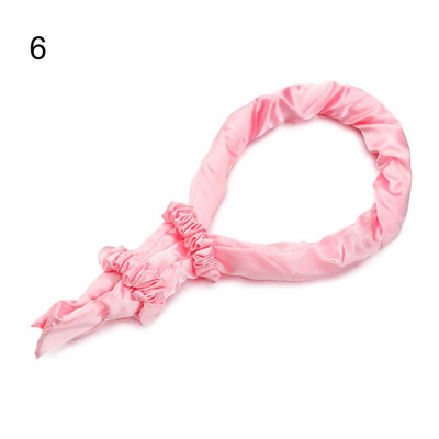 Καυτές εκπτώσεις Heatless Σετ μπουκλών για μπούκλες Lazy Σετ κεφαλής με μαλακή μεταξωτή κορδέλα Headband Wave Formers Hair curlers DIY Hair Styling Too