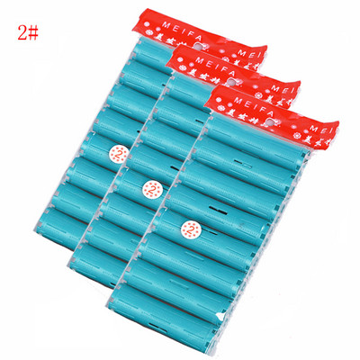 Dropshipping 3 komplekti matu ruļļi ar gumijas joslām dobu kodolu Flexi stieņi aukstā ilgviļņu stieņi Matu lokošanas stieņi Frizieru rīks 1162