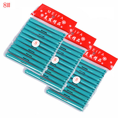 Dropshipping 3 komplekti matu ruļļi ar gumijas joslām dobu kodolu Flexi stieņi aukstā ilgviļņu stieņi Matu lokošanas stieņi Frizieru rīks 1162